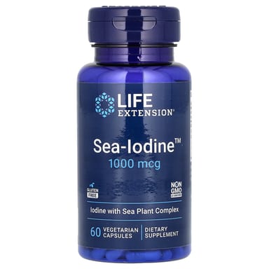 Йод Life Extension Sea-, 1000 мкг, 60 растительных капсул