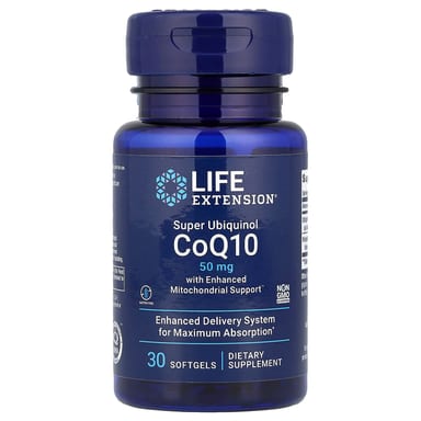 Убихинол Life Extension Super CoQ10 with Enhanced Mitochondrial Support, 30 мягких капсул