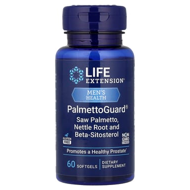 Пальметто Life Extension Men's Health PalmettoGuard® Nettle Root and Beta-Sitosterol, 60 мягких капсул