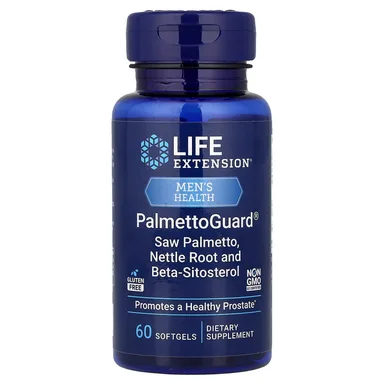 Фото товара: Пальметто Life Extension Men's Health PalmettoGuard® Nettle Root and Beta-Sitosterol, 60 мягких капсул