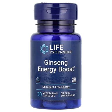 Женьшень Life Extension Energy Boost, 30 растительных капсул
