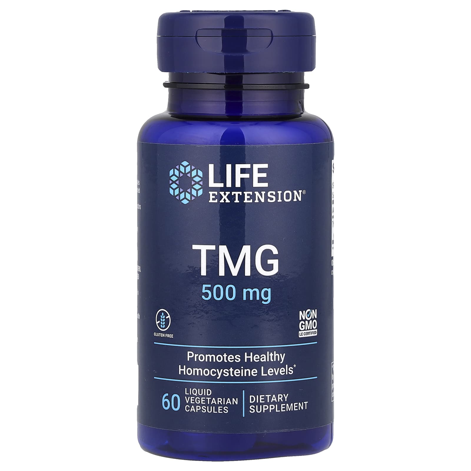 TMG Life Extension 60 Liquid, 500 мг, растительные капсулы
