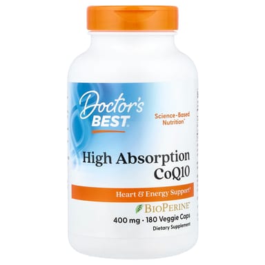 Коэнзим Q10 Doctor's Best High Absorption, 180 растительных капсул