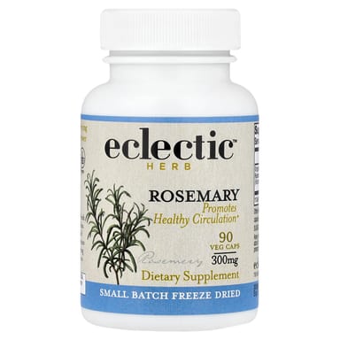 Розмарин сушеный Eclectic Herb, 300 мг, 90 вегетарианских капсул