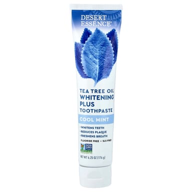 Зубная паста Desert Essence Tea Tree Oil Whitening Plus Cool Mint, 176 г, масло