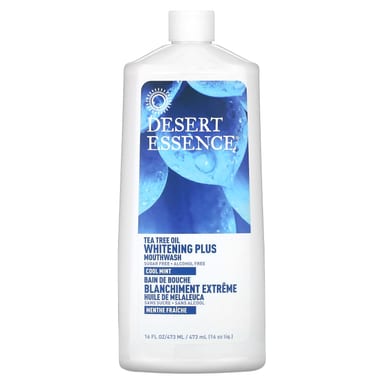 Ополаскиватель для полости рта Desert Essence Tea Tree Oil Whitening Plus Cool Mint, 473 мл, масло