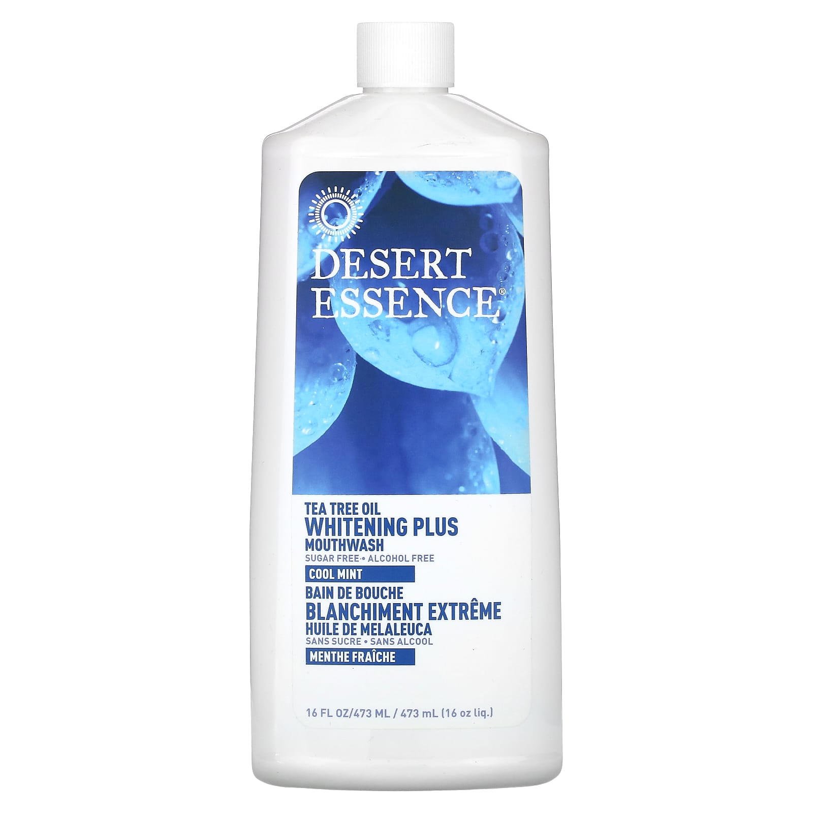 Ополаскиватель для полости рта Desert Essence Tea Tree Oil Whitening Plus Cool Mint, 473 мл, масло