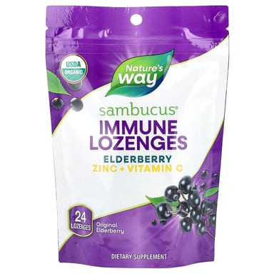 Бузина Nature's Way Sambucus® Immune Original, 24 пастилок
