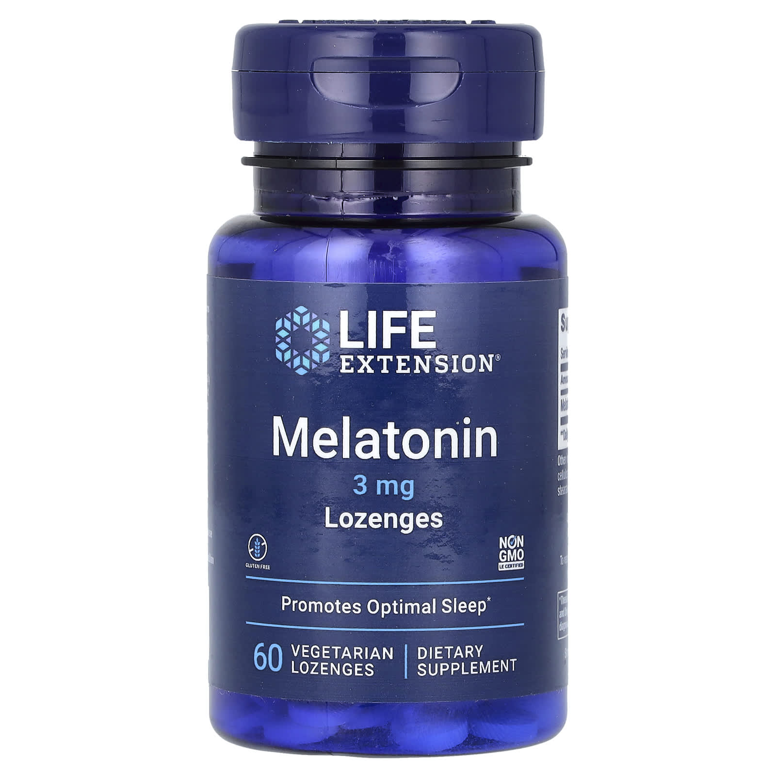 Мелатонин Life Extension 60 Vegetarian, 3 мг, пастилки