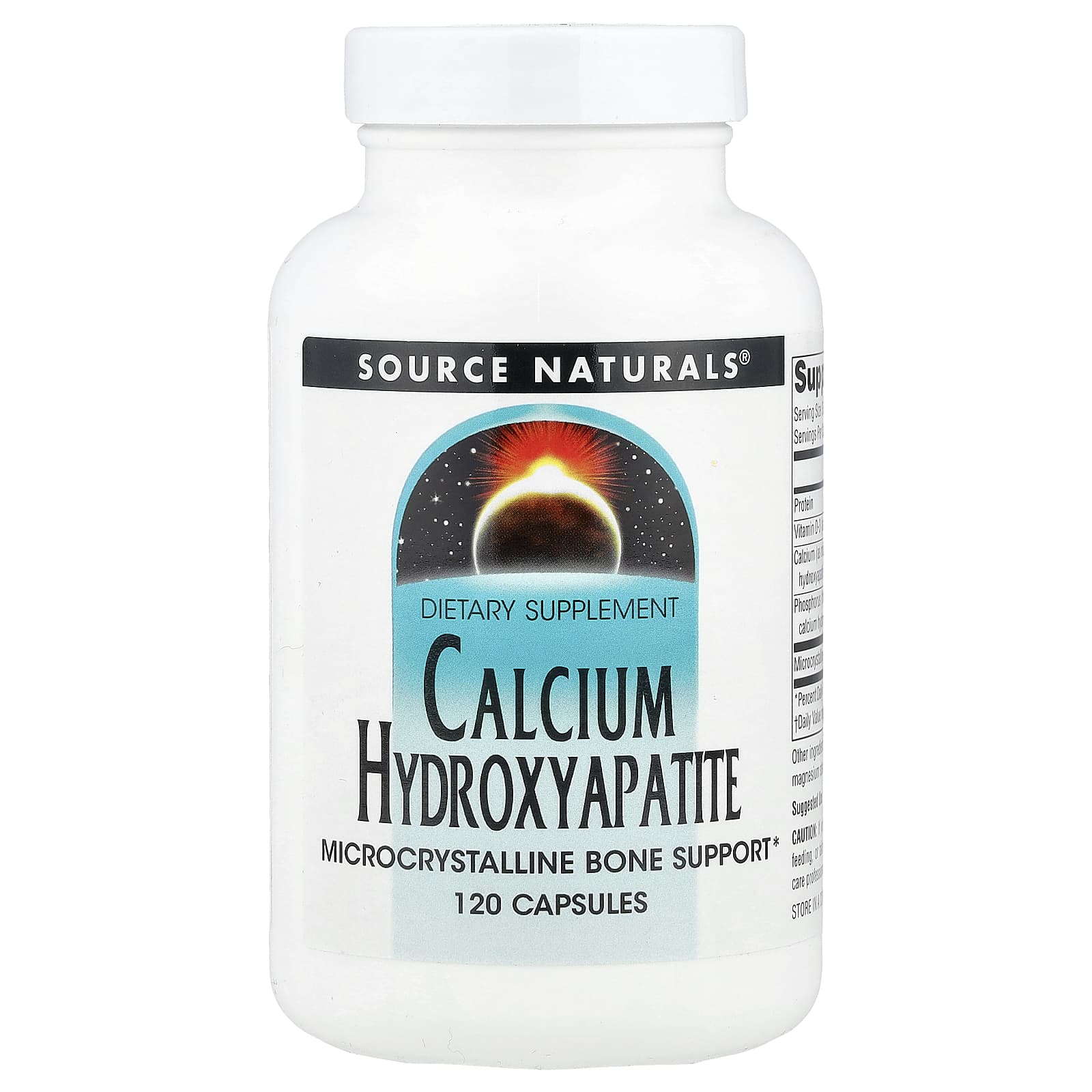 Кальций Source Naturals Hydroxyapatite, 120 капсул