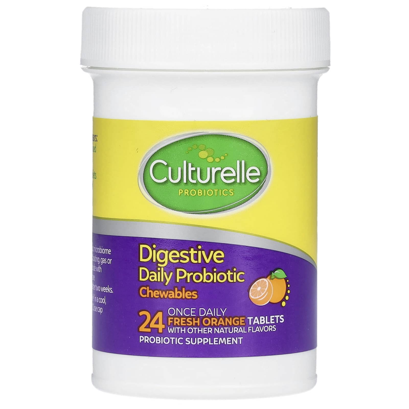 Пробиотик Culturelle Digestive Daily Chewables, вкус Fresh Orange, 53 мг, таблетки — фото 3