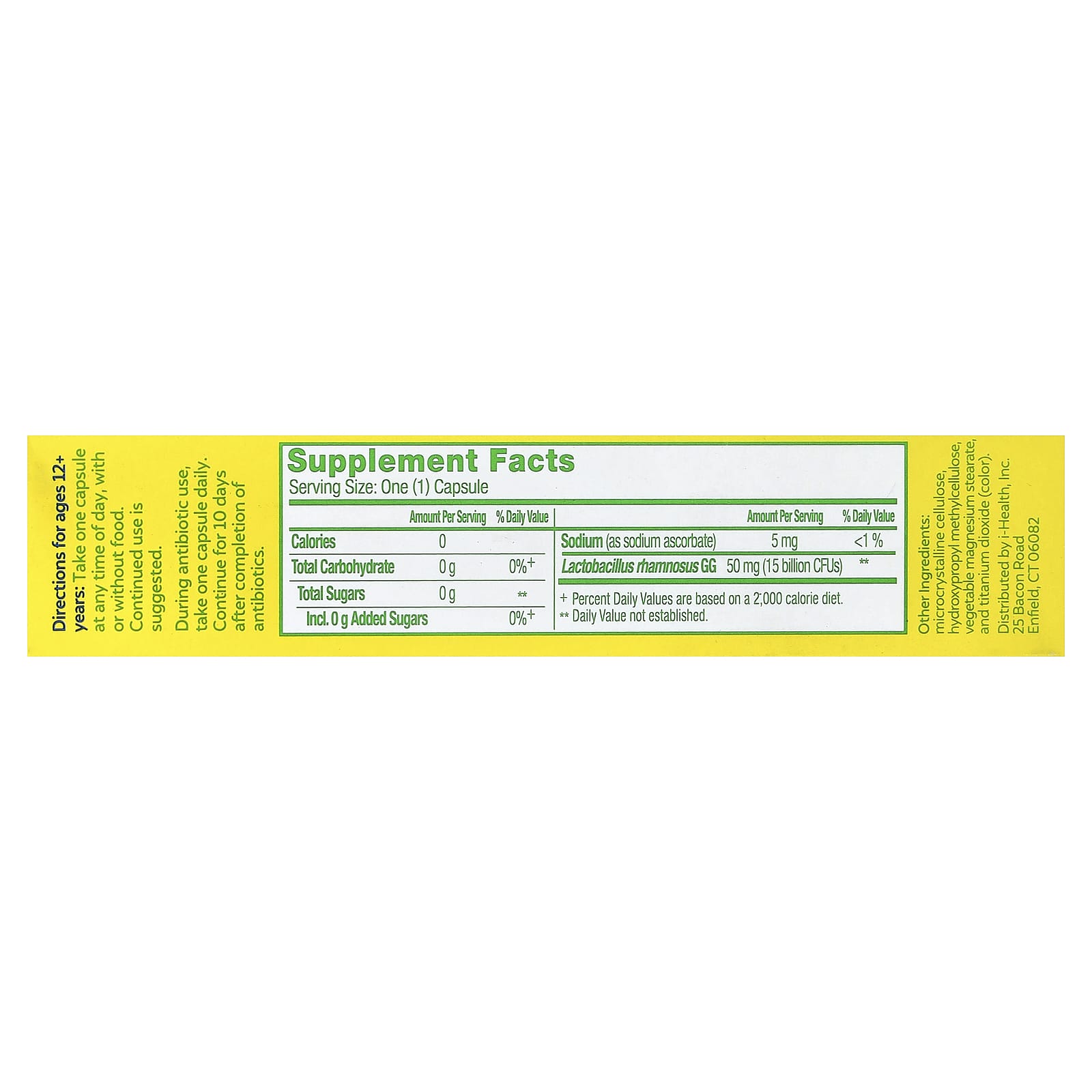Пробиотик Culturelle Health & Wellness 30 Once Daily, оттенок 15 Billion CFUs, растительные капсулы — фото 2