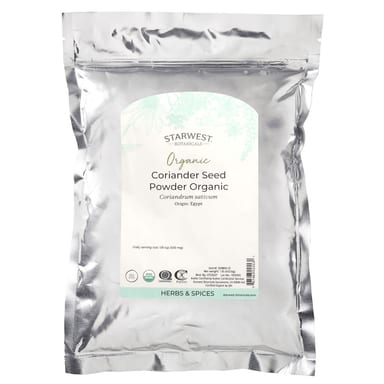 Порошок Starwest Botanicals Organic Coriander Seed, 453.6 г