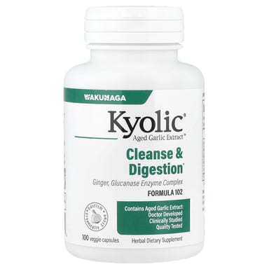 Комплекс Kyolic Aged Garlic Extract™ Cleanse & Digestion 102, 100 растительных капсул