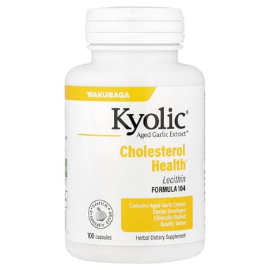 Лецитин Kyolic Aged Garlic Extract™ Cholesterol Health with Formula 104, 100 капсул