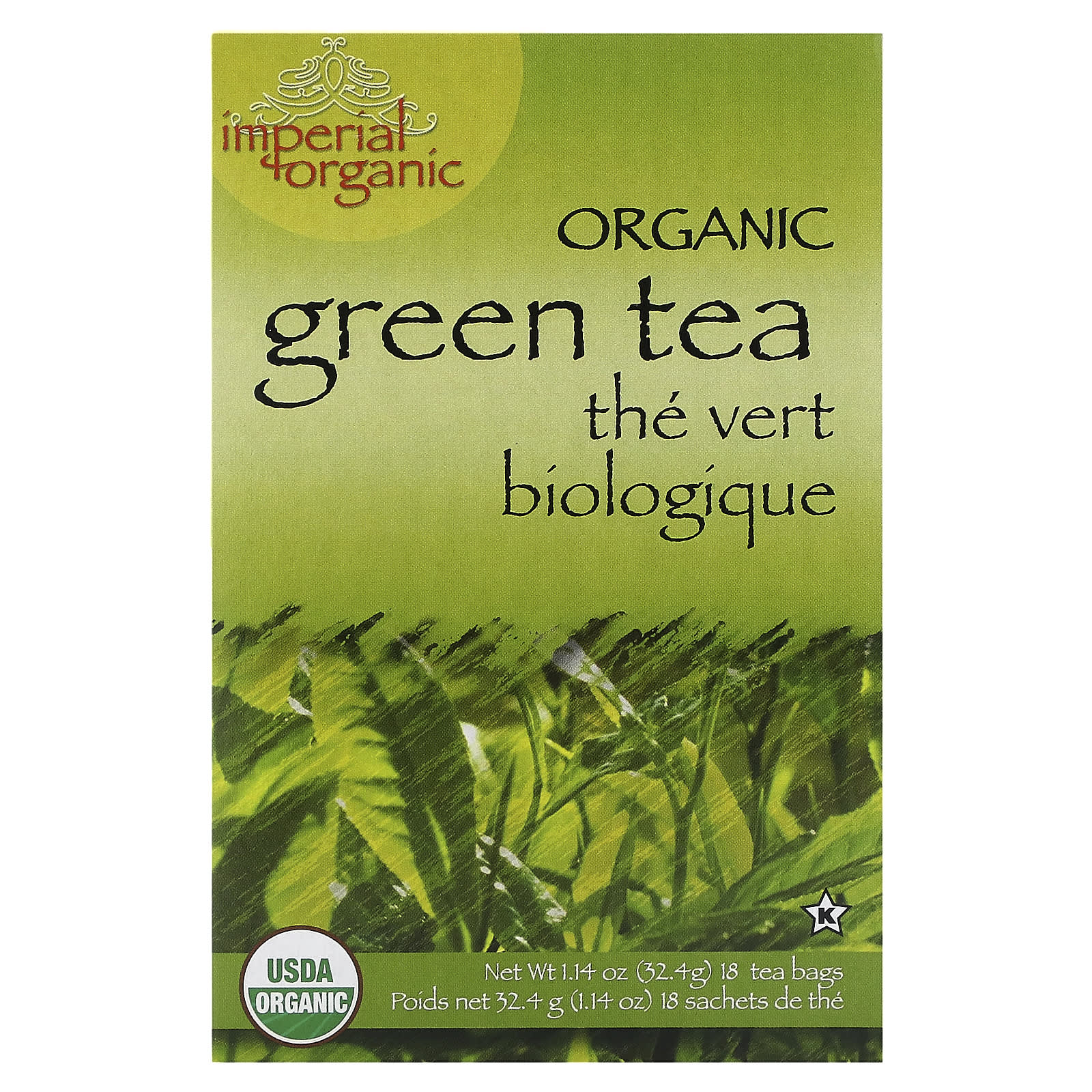 Чай Uncle Lee's Tea Imperial Organic Green, оттенок 18 Tea Bags, 32.4 г, чайные пакетики — фото 2