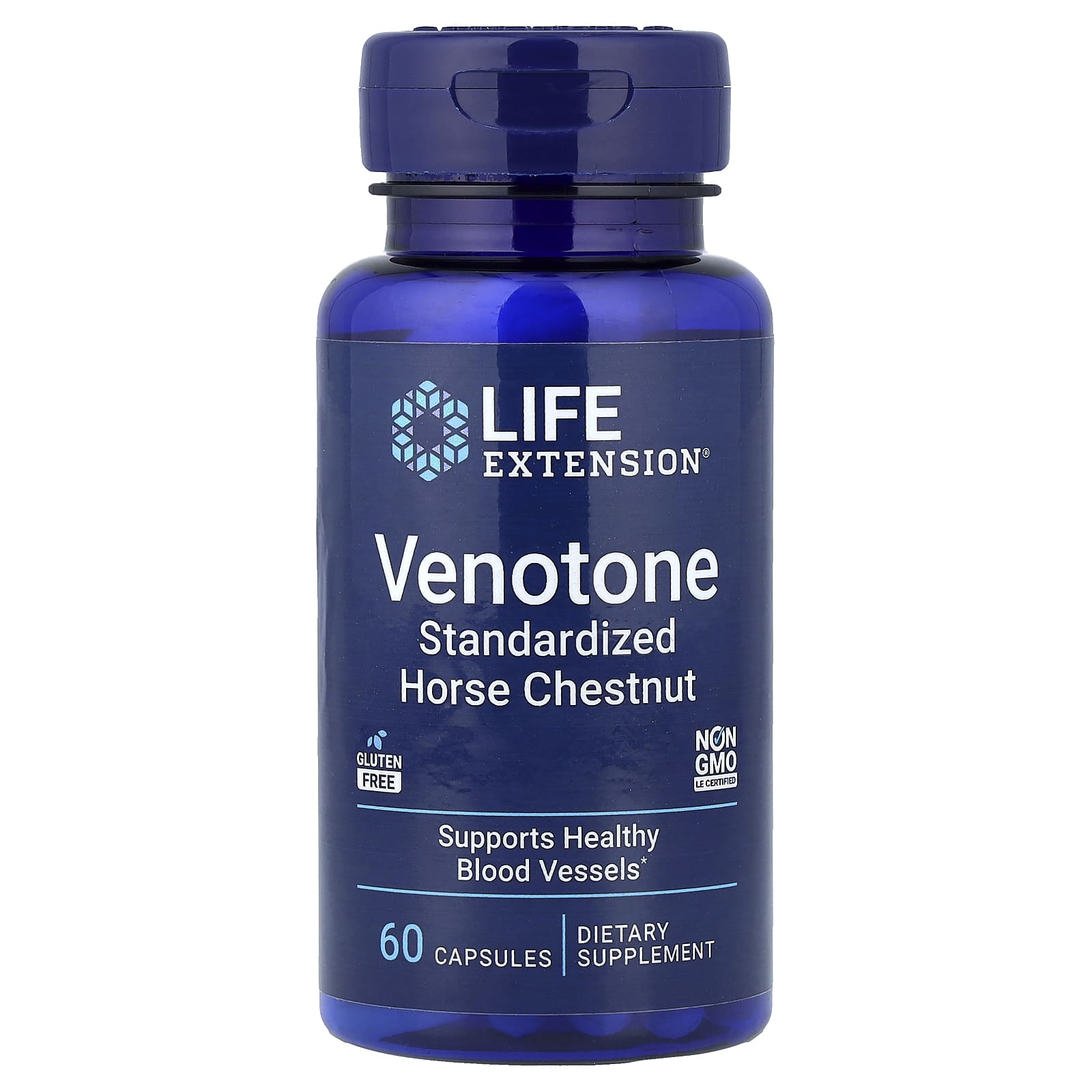 Конский каштан Life Extension Venotone Standardized, 250 мг, 60 капсул