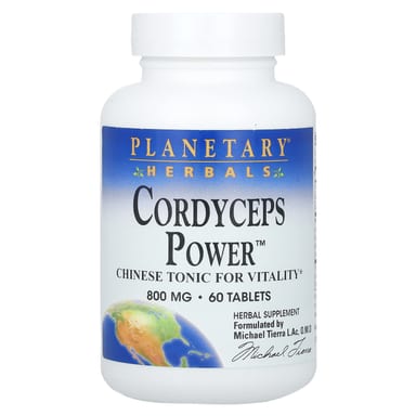 Кордицепс Planetary Herbals Power, 400 мг, 60 таблеток