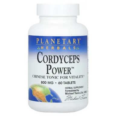 Фото товара: Кордицепс Planetary Herbals Power, 400 мг, 60 таблеток