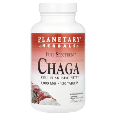 Чага Planetary Herbals Full Spectrum™, 120 таблеток