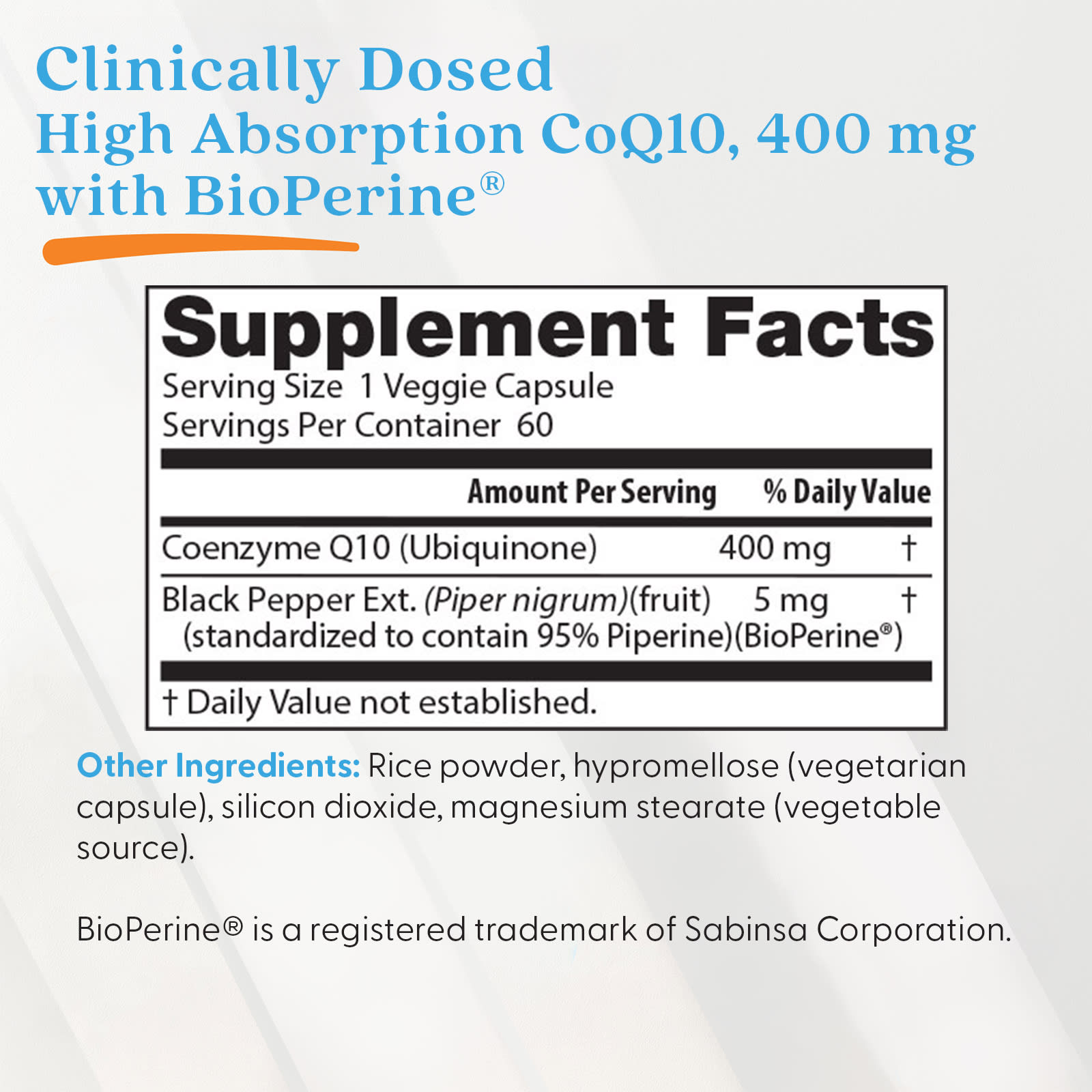 Коэнзим Q10 Doctor's Best High Absorption with BioPerine®, 60 растительных капсул — фото 4
