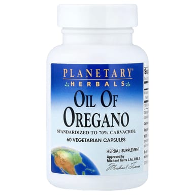 Орегано Planetary Herbals, 45 мг, 60 растительных капсул
