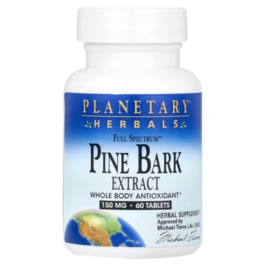 Экстракт коры сосны Planetary Herbals Full Spectrum™, 60 таблеток