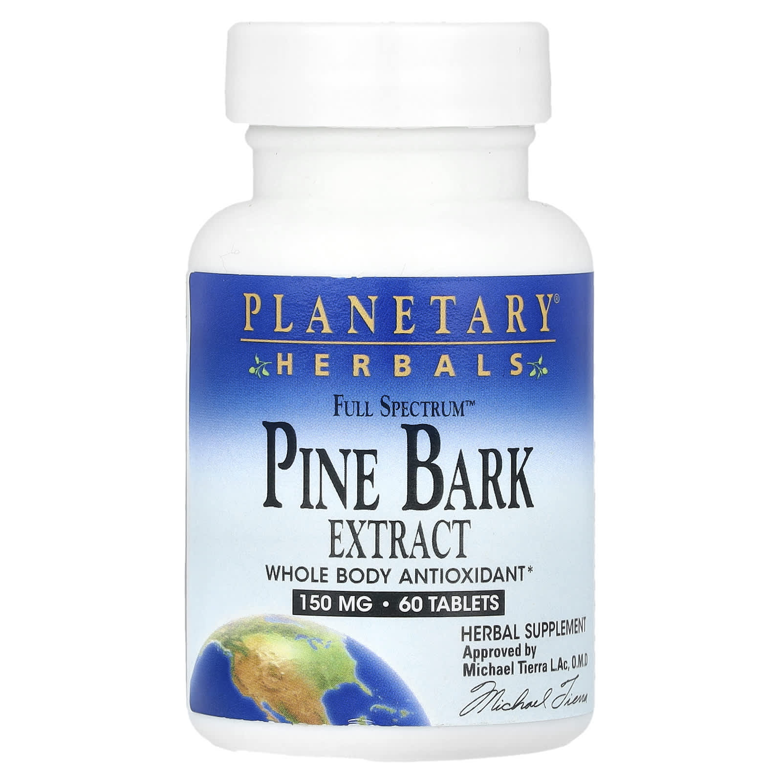 Экстракт коры сосны Planetary Herbals Full Spectrum™, 60 таблеток