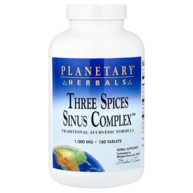 Комплекс Planetary Herbals Three Spices Sinus™, 180 таблеток