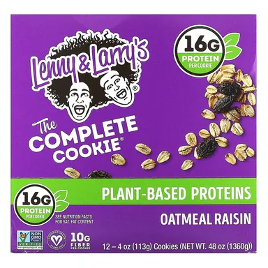 Фото товара: Печенье Lenny & Larry's The Complete Cookie Oatmeal Raisin 12, 113 г