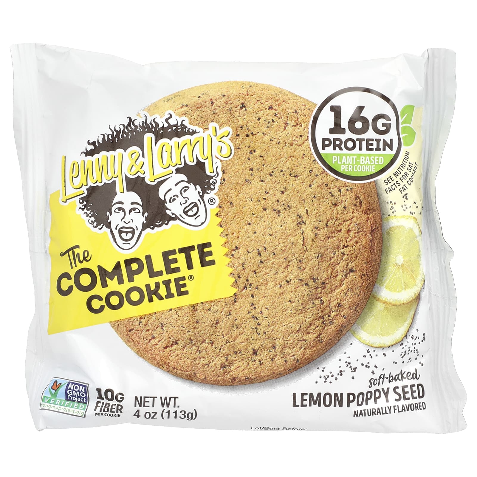 Печенье Lenny & Larry's The Complete Cookie® Lemon Poppy Seed 12, 113 г
