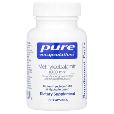 Метил B12 Pure Encapsulations, 1000 мкг, 180 капсул