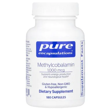 Фото товара: Метил B12 Pure Encapsulations, 1000 мкг, 180 капсул