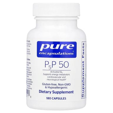 Витамин B6 P-5-P Pure Encapsulations 50, 50 мг, 180 капсул