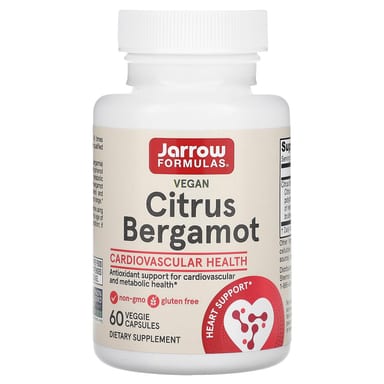 Веганский Бергамот Jarrow Formulas, 60 растительных капсул (500 мг на капсулу)