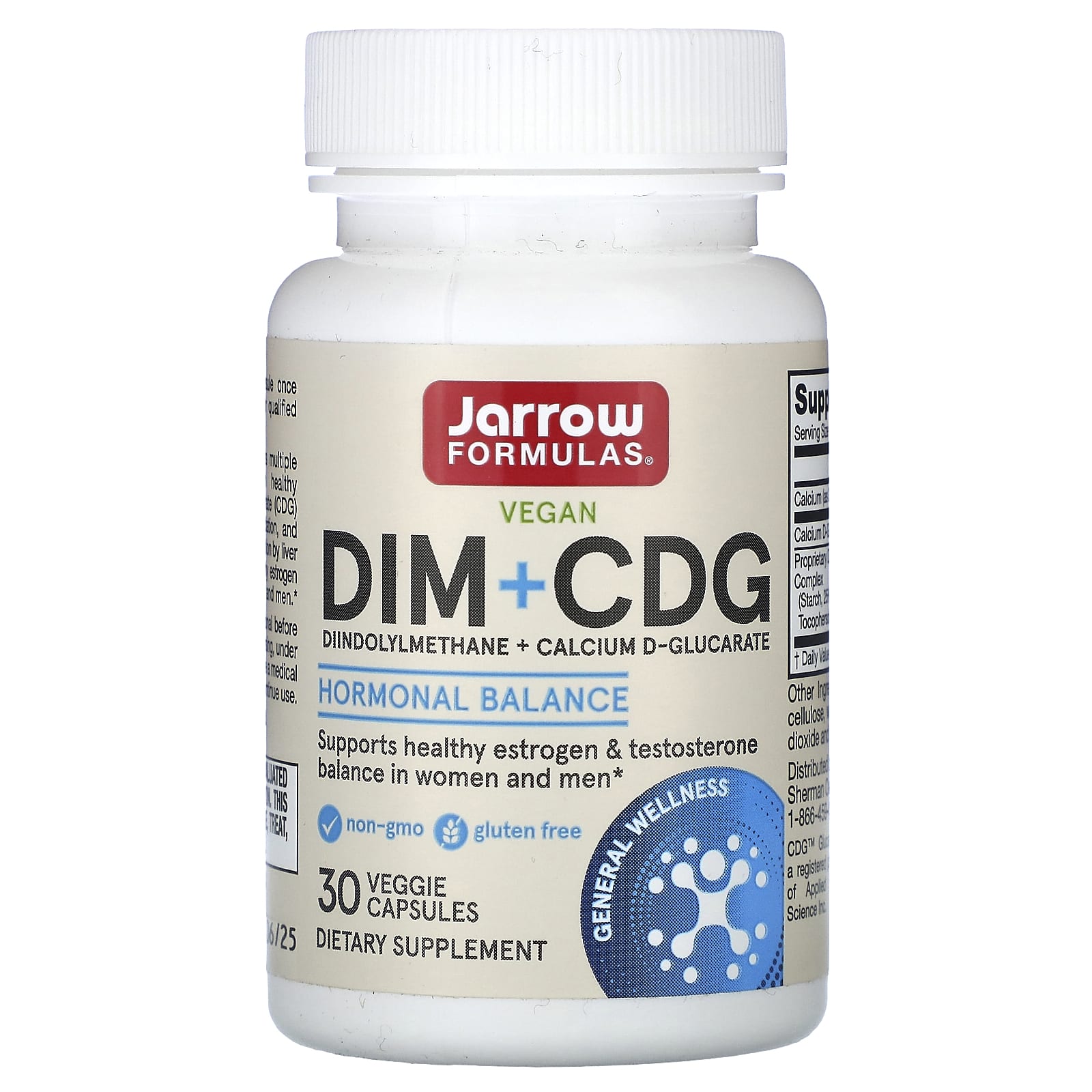 DIM Jarrow Formulas CDG, 30 растительных капсул