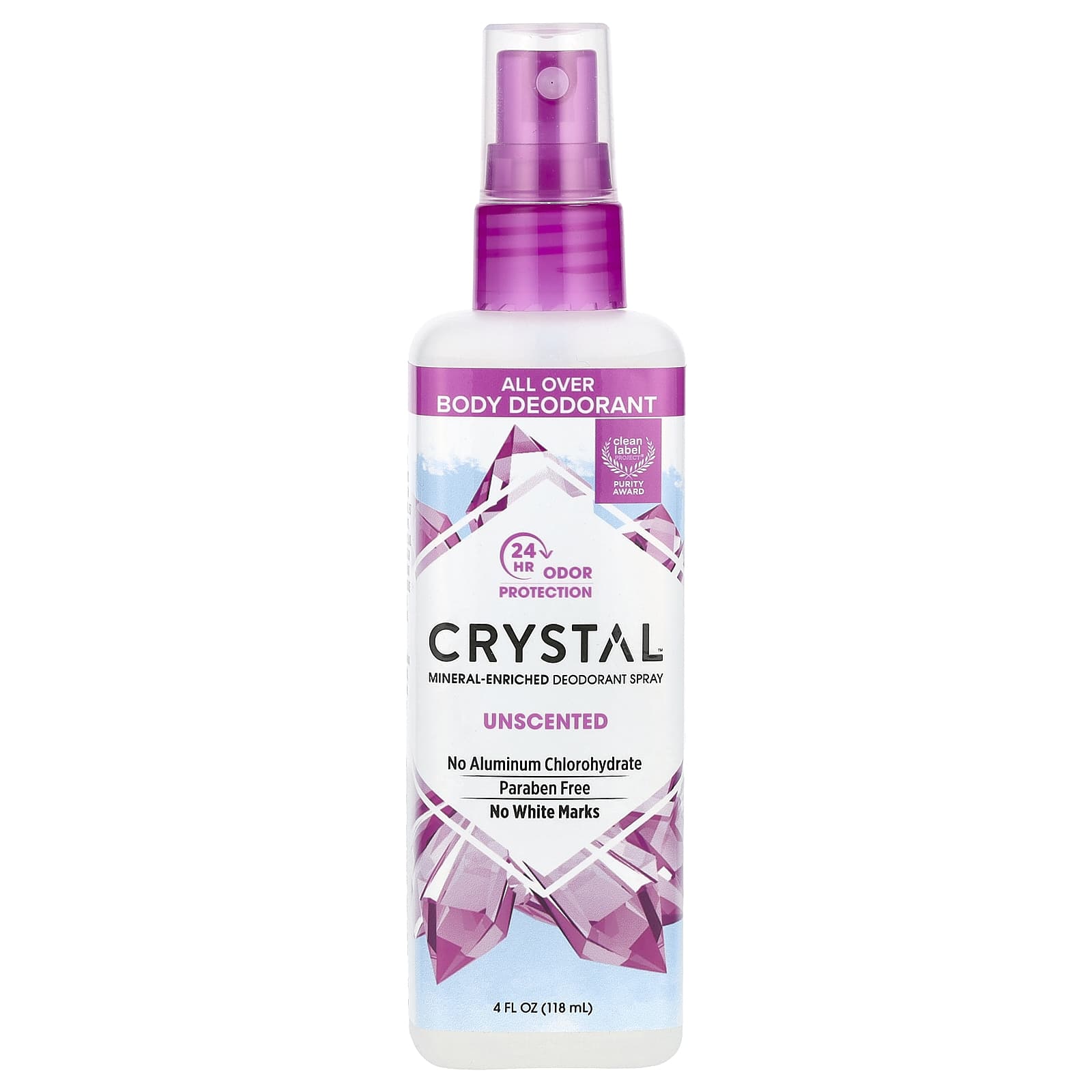 Дезодорант CRYSTAL Mineral-Enriched Spray, без отдушки, 118 мл, спрей