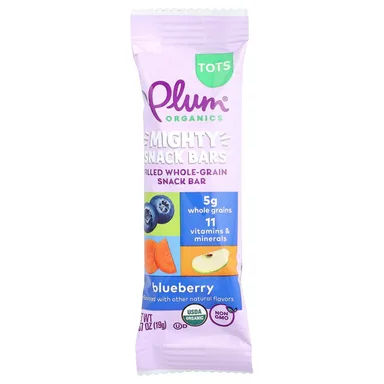Фото товара: Снек Plum Organics Mighty Bars® Tots, черника, 19 г, 6 шт., батончик