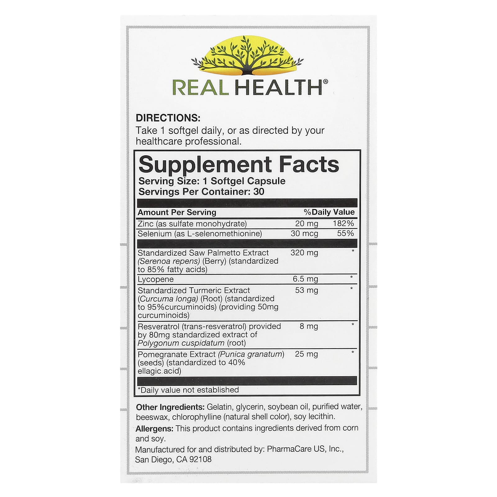 Простата Real Health, 30 мягких капсул — фото 3