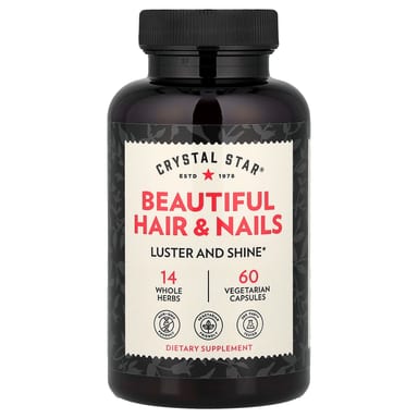 Красота волос и ногтей Crystal Star, 60 вегетарианских капсул