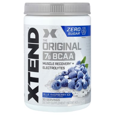 BCAA XTEND Blue Raspberry Ice, 7 г, 405 г