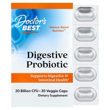 Пробиотик Doctor's Best Digestive, 30 растительных капсул