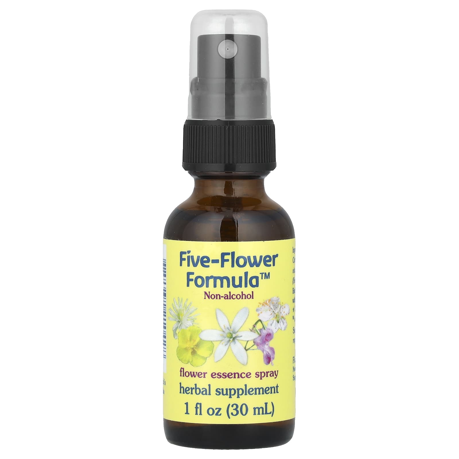 Комплекс Flower Essence Services Five-Flower™ Flower Essence Spray Non-Alcoholic, 30 мл, спрей