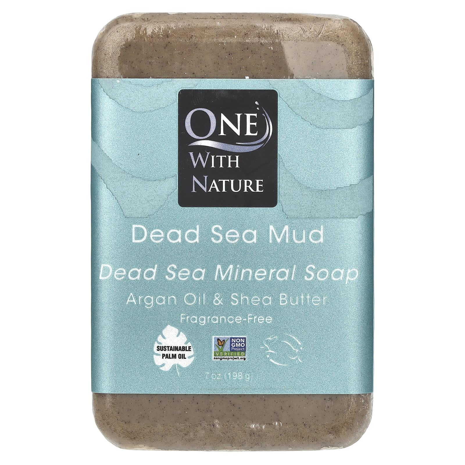 Минерал One with Nature Dead Sea Bar Soap Dead Sea Mud, 198 г
