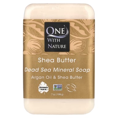 Минерал One with Nature Dead Sea Bar Soap Shea Butter, 198 г