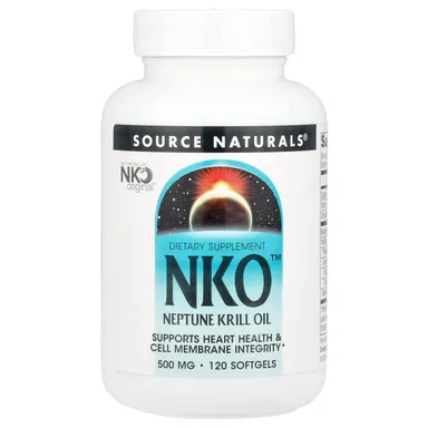 Фото товара: Масло криля Source Naturals NKO™ Neptune, 500 мг, 120 мягких капсул