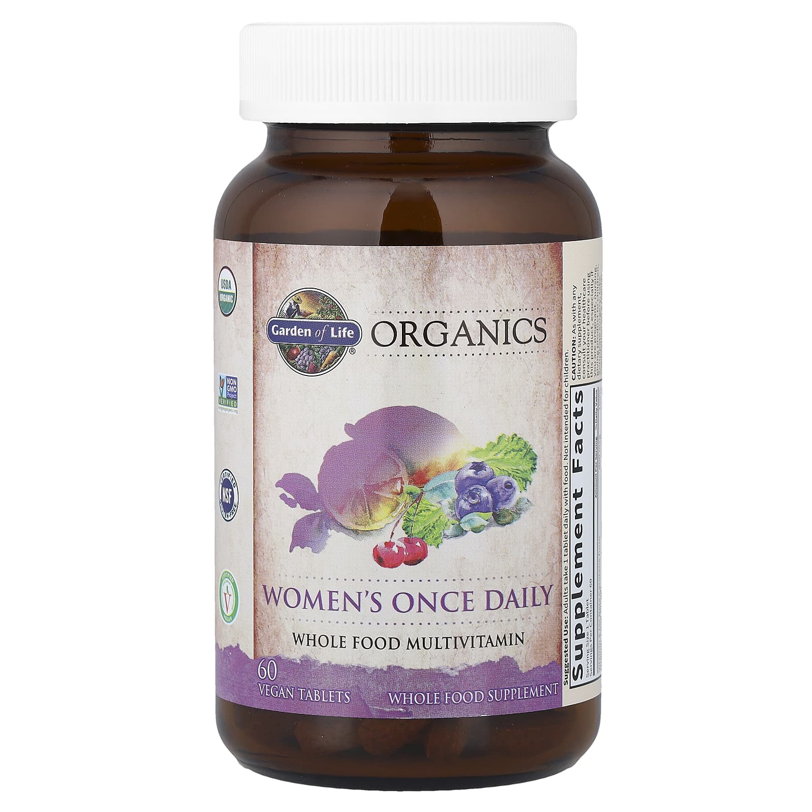 Органические витамины Garden of Life, 60 веганских таблеток