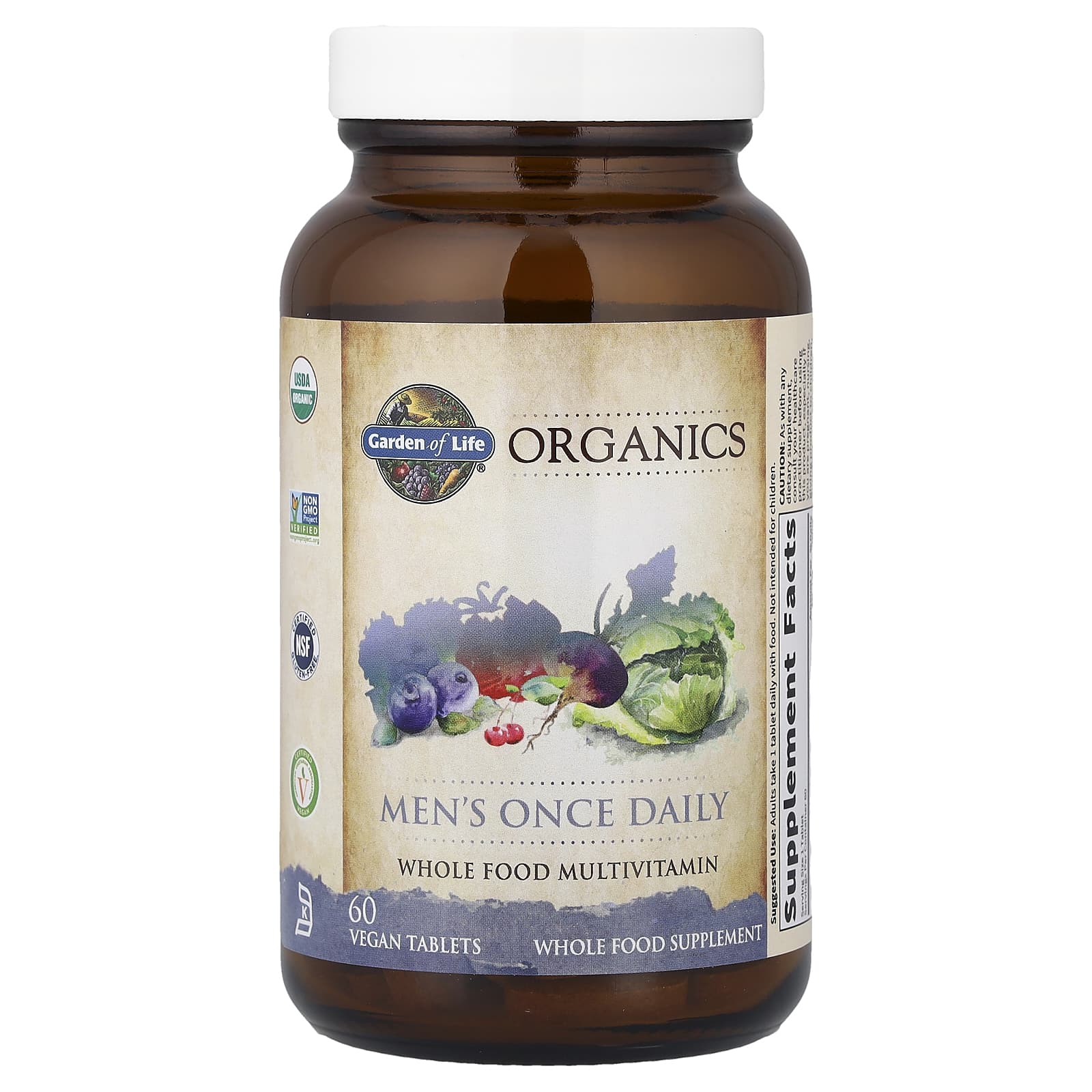Органические витамины Garden of Life, 60 веганских таблеток
