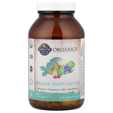 Кальций Garden of Life Organics Organic Plant 180 Vegan Tablets, таблетки