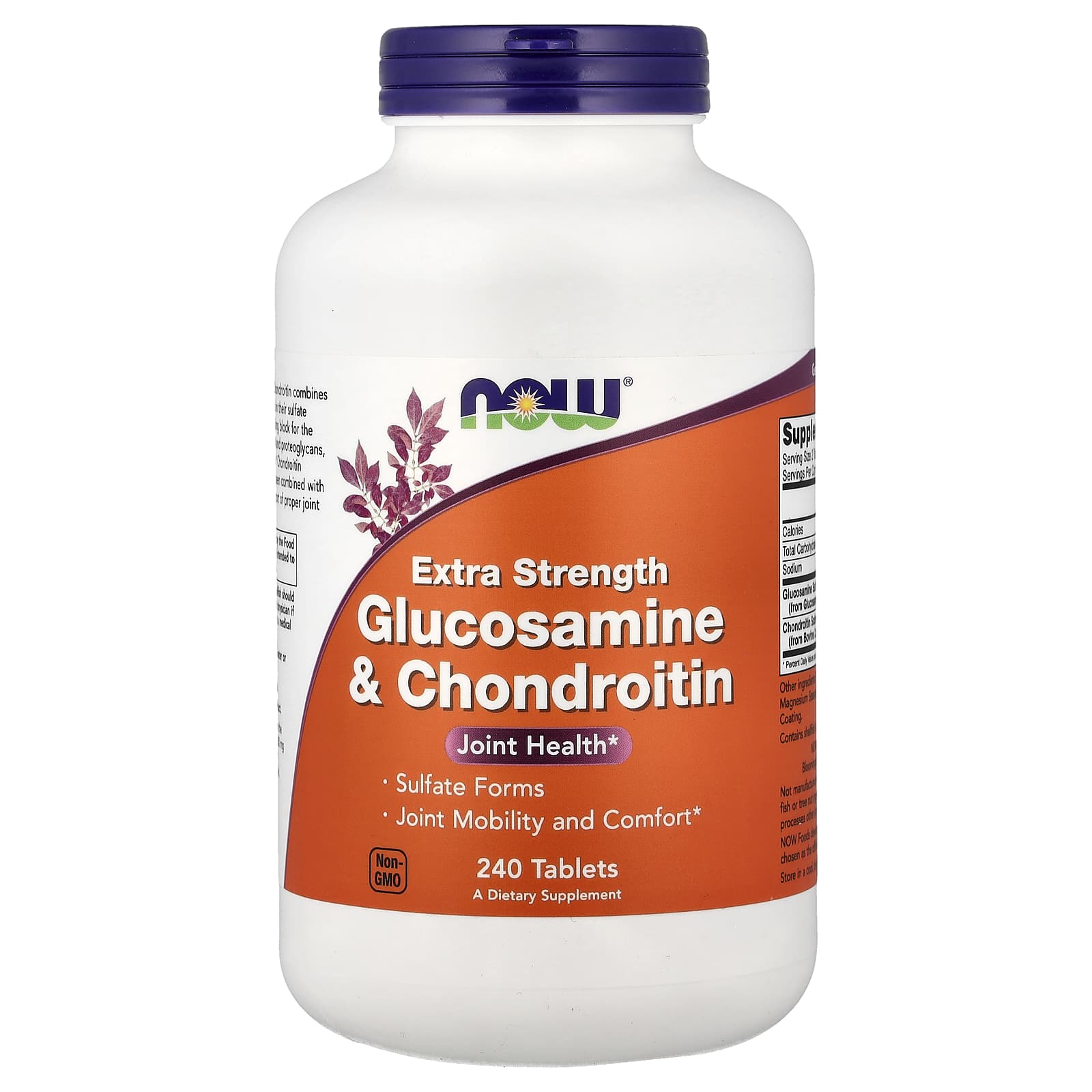 Хондроитин NOW Foods Glucosamine &, 240 таблеток